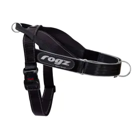 Rogz Utility LetzGo Personalised Harness Black Xlge=^._.^=^^^