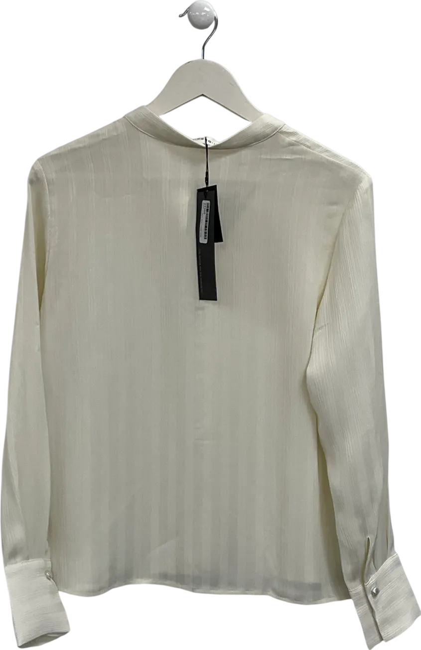 S Deer Cream Crinkle Shirt UK S