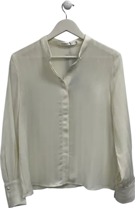 S Deer Cream Crinkle Shirt UK S