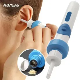 Safety Electric Cordless Vacuum Ear Cleaner Wax Remover Painless Cleaning Tool