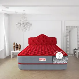 SLEEPSPA by COIRFIT Euphoria Normal Top 10 Inch Single Size Bonnell Spring Mattress with 6 Year Warranty | Orthopedic Pro - Doctor Recommended | PU Foam for Better Support & Comfort (Red,72X30X10)