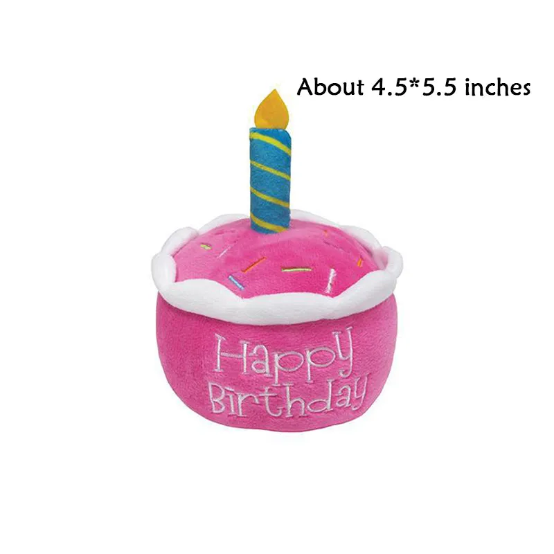 Squeaky Dog Toy - Birthday Cake
