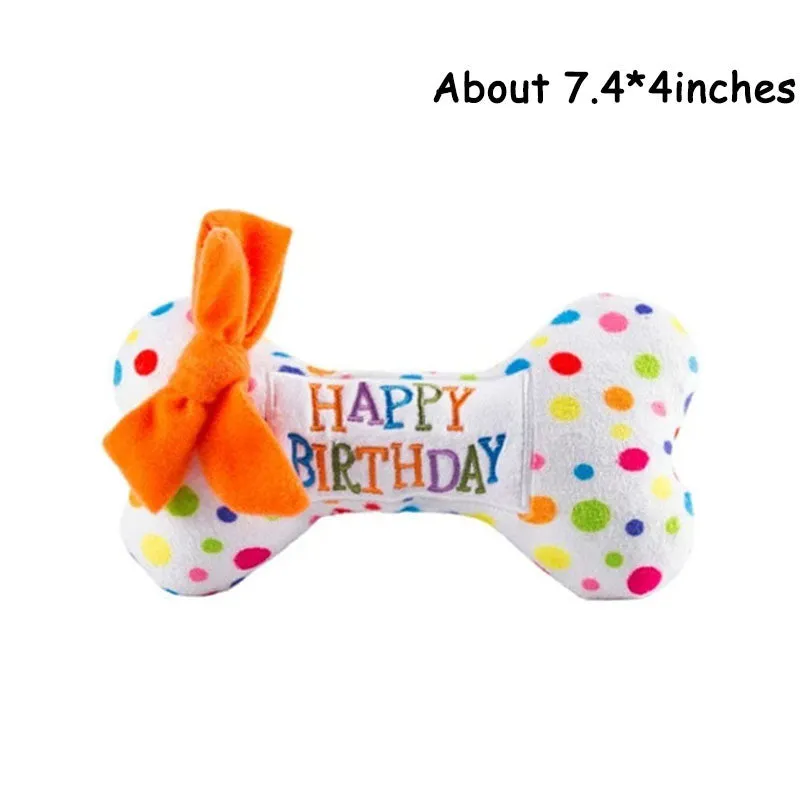 Squeaky Dog Toy - Birthday Cake