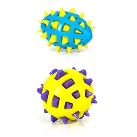 Squeaky Spike TPR Ball Doy Toy - 13cm