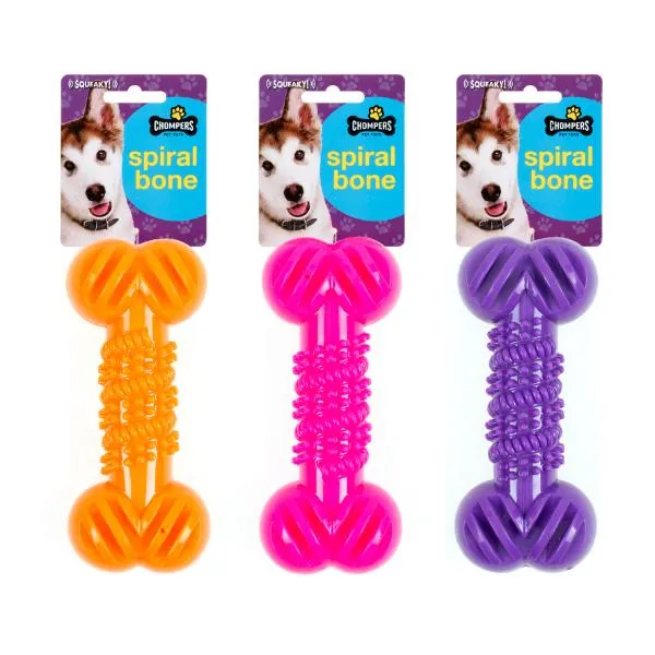 Squeaky TPR Bone Dog Toy - 15cm