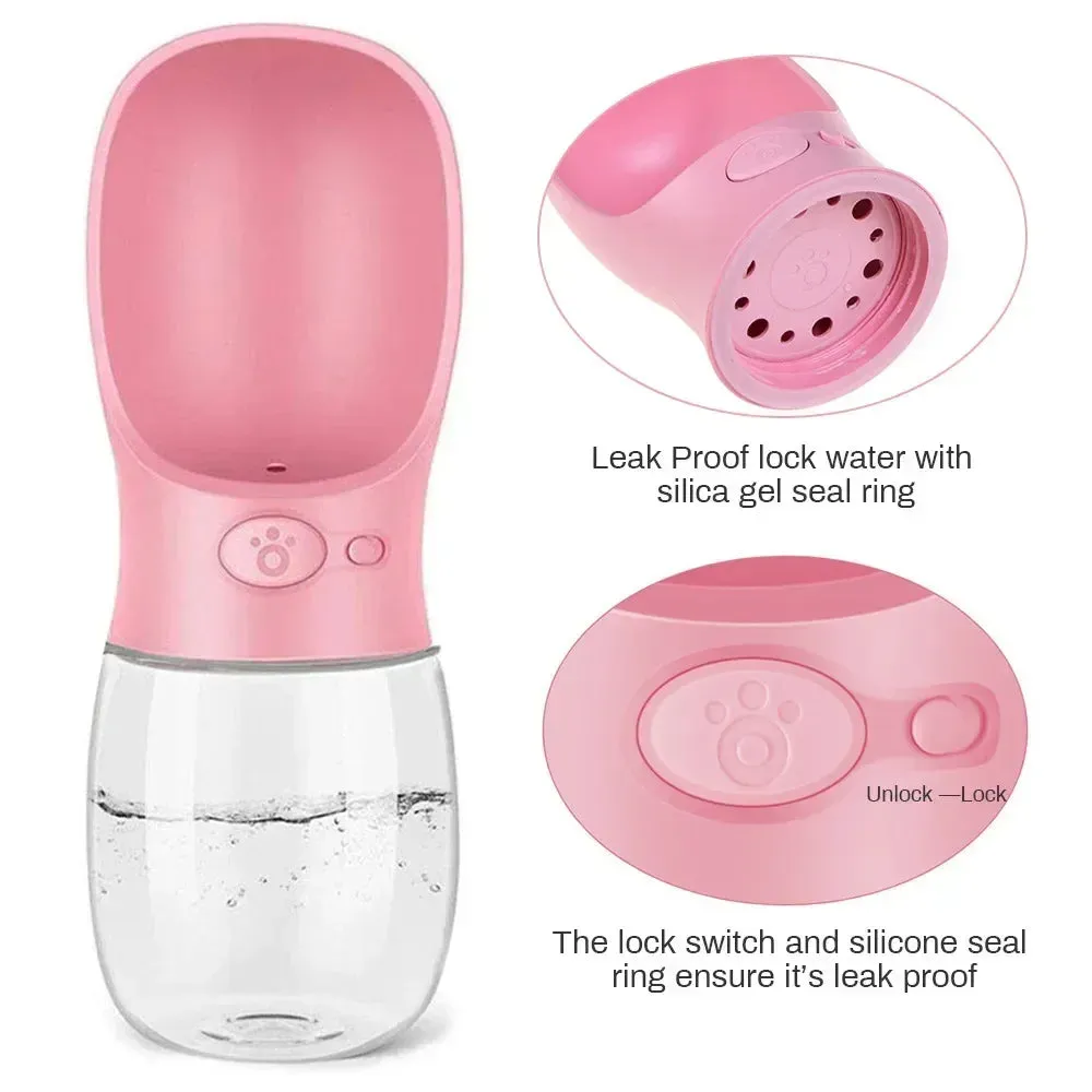 Trendy Outdoor Travel Water Bottle Drinking Bowl