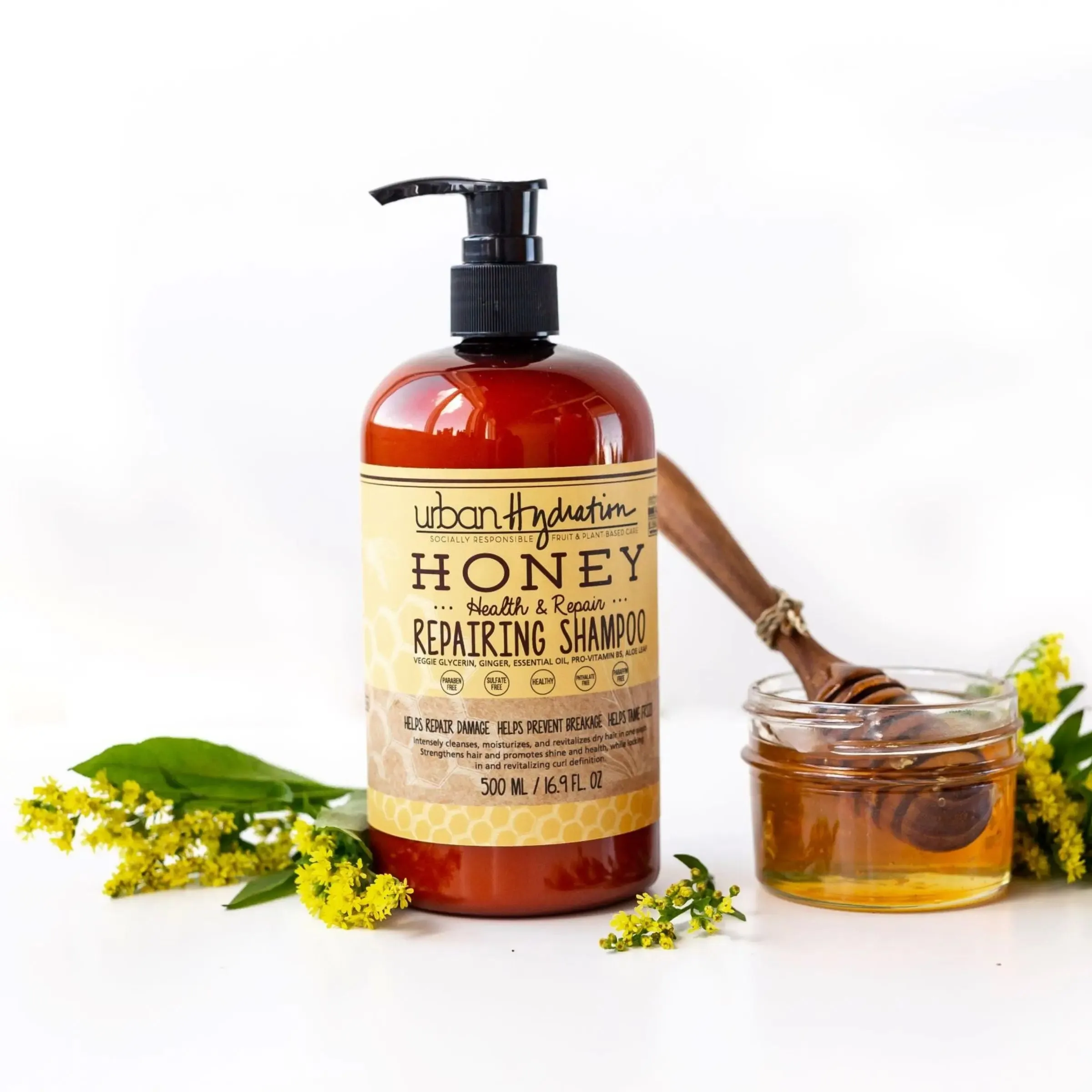 Urban Hydration Honey Health & Repair Shampoo & Detangling Spray 2pc Set