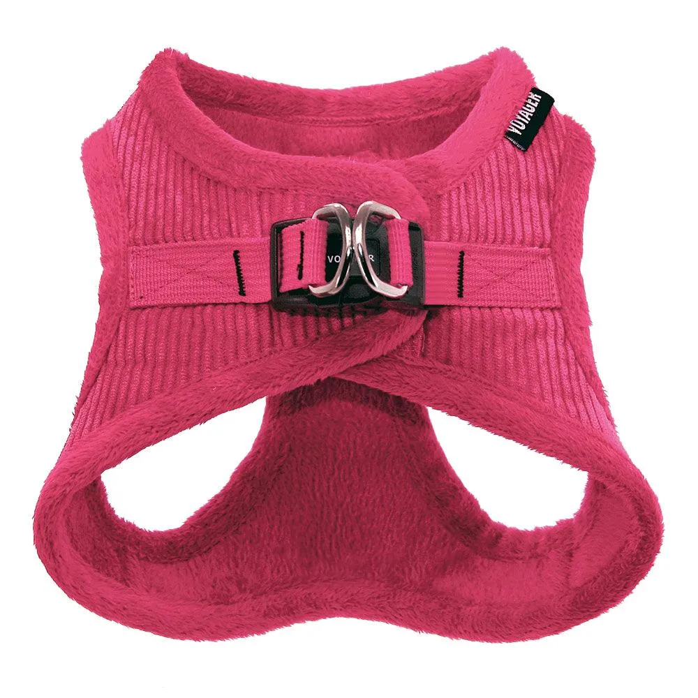 Valentine Step-In Plush Corduroy Pet Harness