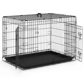 VOUNOT Dog Crate Portable Foldable Secure Pet Puppy Cage 42 Inches, XL