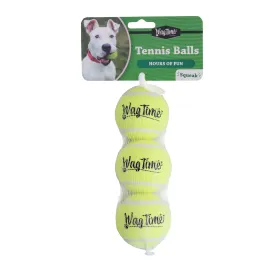 WagTime - Squeak Tennis Balls (3pk)