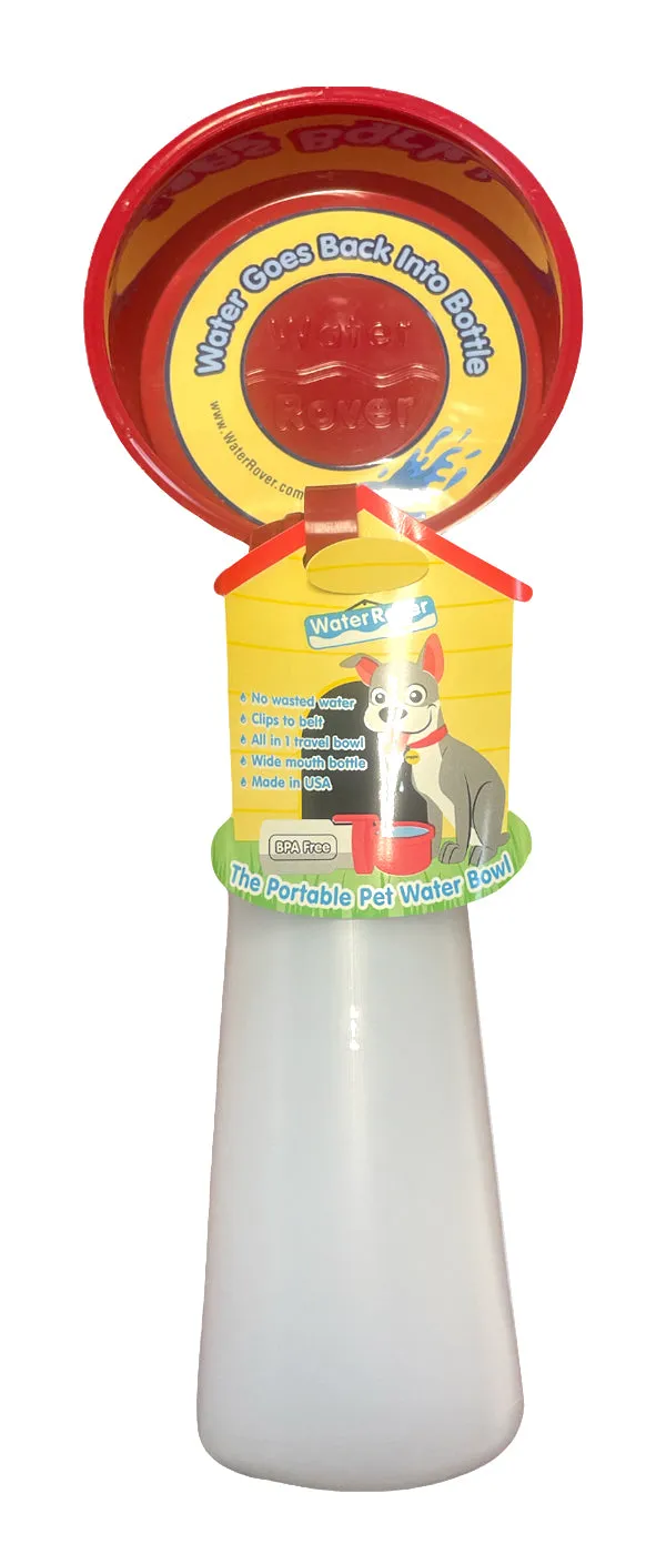 Water Rover Even Bigger, 5.25 Inch  Bowl and 26-Ounce Bottle, Red