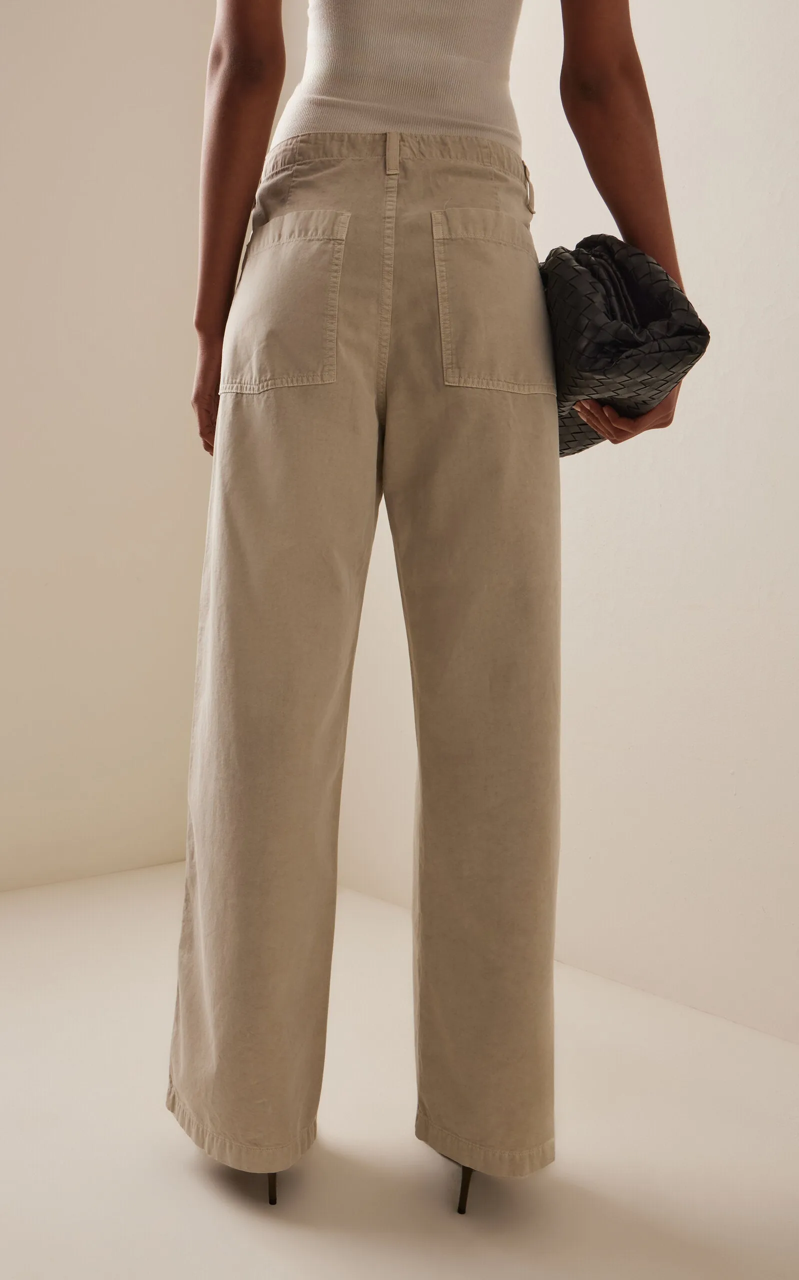 Yuna Twill Utility Pants | Pumice