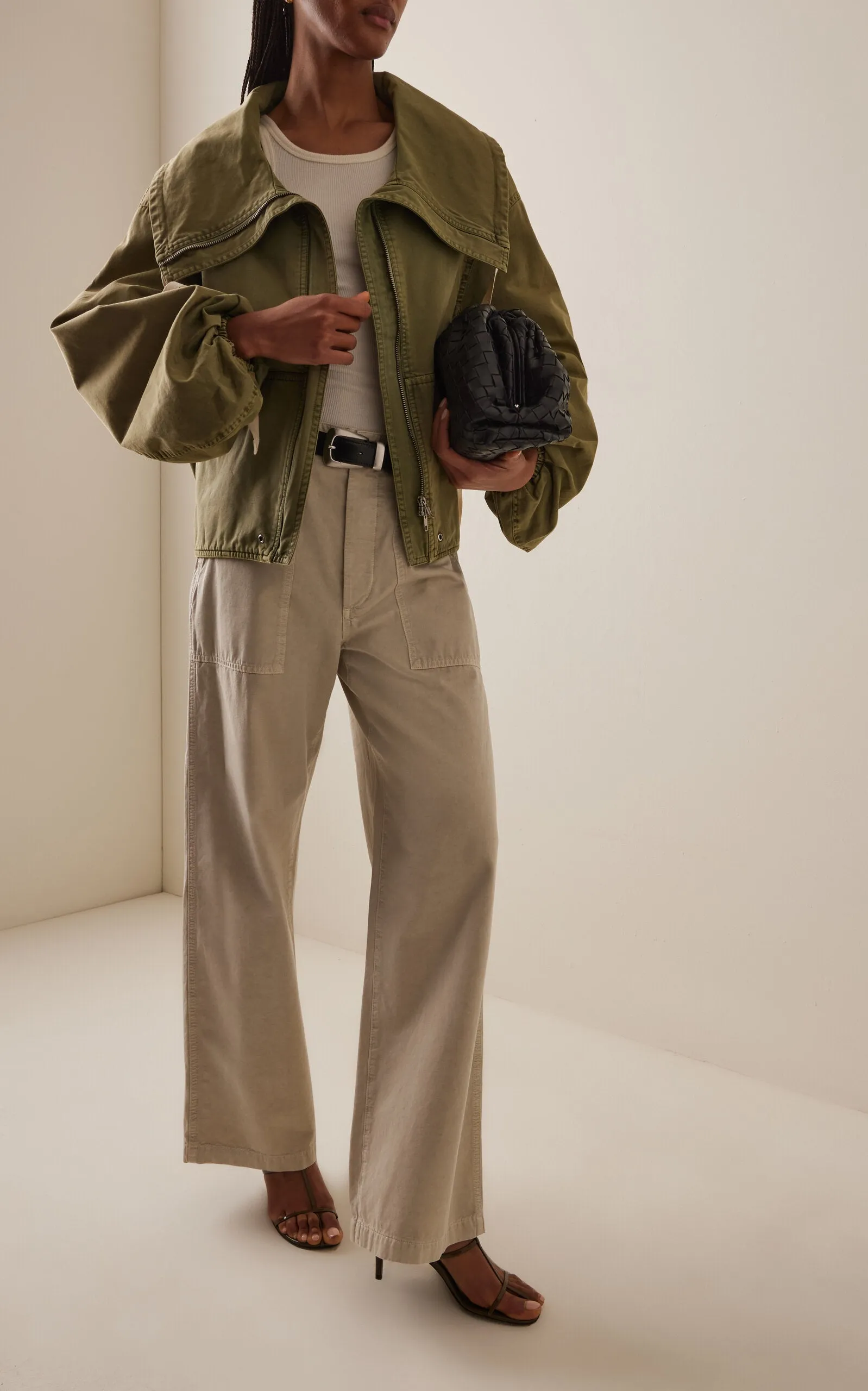 Yuna Twill Utility Pants | Pumice