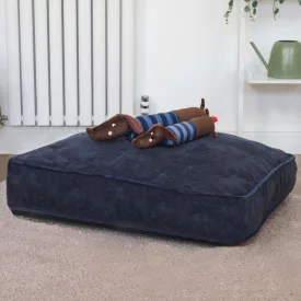 Zoon 80cm Medium Navy TuffEarth Chenille Gusset Pet Mattress